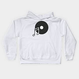 Vinyl Musical Note Kids Hoodie